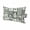 Black, White, Gray, variant on Green Palm Leaves Outdoor Pillows for Chaise Lounge Chair Waterproof Lumbar Pillows with Insert&Adjustable Strap Beach Headrest Pillow Retro Tropical Monstera Leaf Floral Grid Pool Pillow 11"x16"