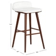 thumbnail image 2 of Safavieh Tazmyn  Wood  Counterstool in White / Walnut, 2 of 14