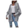 thumbnail image 2 of Vêtements d'Automne pour Femmes Cardigan Tricoté à Col Rond Ample Chandail Coloré Mode d'Automne pour Femmes en Liquidation, 2 of 5