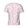 thumbnail image 6 of Vsdgher Cute Rabbit Print Men's Dry Fit Mesh Athletic Shirts Moisture Wicking Tennis T-Shirt Tops, 6 of 9