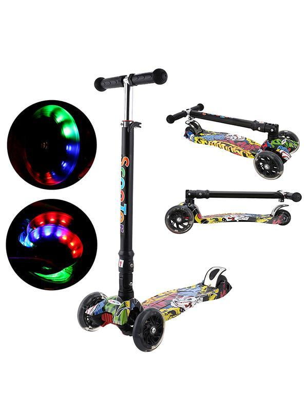 Aluminum Alloy Kick Scooter Toddler Scooter, 3 Wheel Adjustable Kids