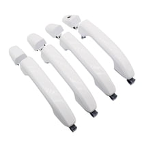4x Premium Olympic White Door Handles Set Excellent Fitment for Chevrolet Silverado/GMC Sierra Double & Crew Cab