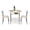 Natural, variant on Hassch 3 Pieces Dining Set for 2 Person, Kitchen Breakfast Table Set with Storage Rack & Metal Frame for Living Room Apartment, Space Saving, Black