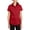 Rich Red, variant on Womens Short Sleeve SuperPro Twill Shirt Comfortable Cotton Blend Open Collar