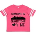 thumbnail image 3 of Inktastic Charlotte North Carolina Someone Loves Me Boys or Girls Toddler T-Shirt, 3 of 5