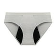 thumbnail image 4 of KHONTS Women's Wide Waistband Mid Rise Period Underwear Leak Proof Month Cycle Hipster Breathable Panties Grey M, 4 of 4