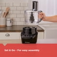 thumbnail image 6 of BLACK+DECKER Easy Assembly 8-Cup Food Processor, Black, FP4200B, 6 of 16