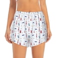 thumbnail image 2 of Picia Nautical Lighthouse Sailboat Pattern Women's 2 in 1 Athletic Running Shorts High Waisted Workout Casual Gym Sweat Shorts with Comfy Liner Zipper Pockets-XX-Large, 2 of 9