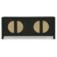 thumbnail image 4 of Signature Design by Ashley Cliffiings 4 Door Accent Storage Cabinet with 2 Shelves, Black, 4 of 9