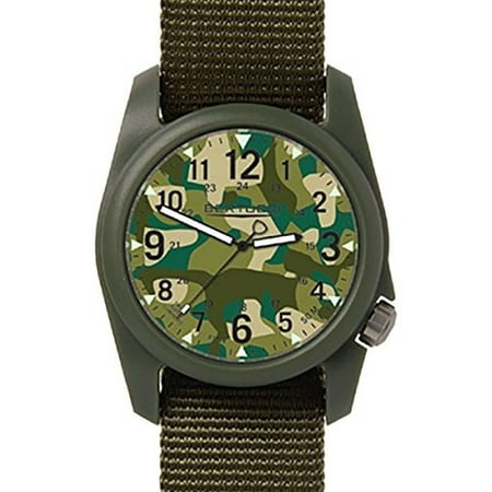 Bertucci Mens Commando Camo Analog Polyurethane Watch - Olive Nylon Strap - Graphic Dial - 11029