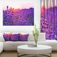 thumbnail image 1 of Summer Sunset over Lavender Field - Floral Canvas Art Print, 1 of 3