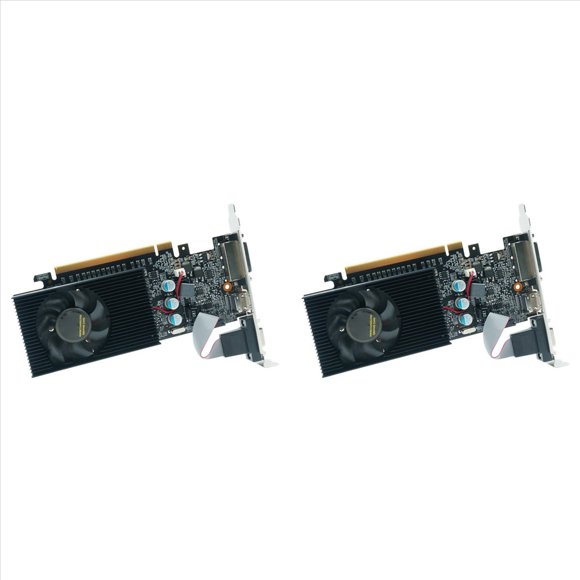 2X Tarjeta GráFica GT730 de 2 GB GT730 DDR3 Tarjetas GráFicas DDR3 de 64 Bits Tarjeta de VíDeo GT 730 DDR3 Compatible con