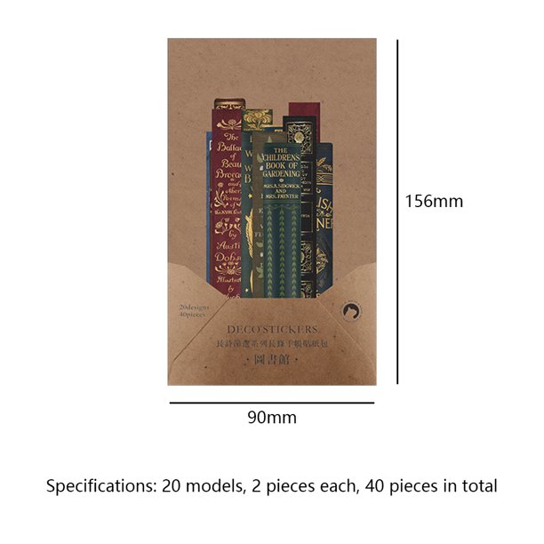 Pegatinas Decorativas 40 Uds. Pegatinas decorativas creativas DIY álbum diario pegatinas útiles escolares (F) Ndcxsfigh Libre de BPA