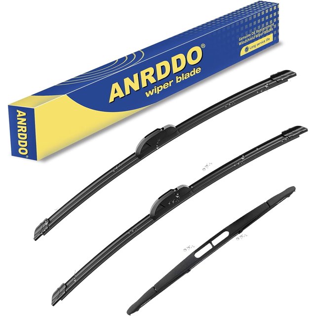 3 limpiaparabrisas de repuesto de fábrica para Ford Explorer 2011-2018, equipo original, limpiaparabrisas delantero y trasero, juego de 26"+22"+11" (juego de 3)