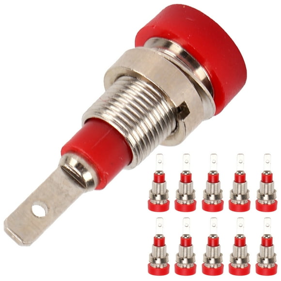 Conector tipo banana, 10 piezas Conector tipo banana Conector de latón Terminal Conector tipo banana Máxima confiabilidad
