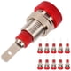 thumbnail image 2 of Toma De Banana 10 Piezas Toma De Banana Latón 2 Mm Terminales De Conector De Toma De Panel Para Equipos Industriales ElectrónicosRed ANGGREK Rojo, 2 of 8