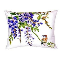 Betsy Drake NC959 16 x 20 in. Wisteria & Bird No Cord Pillow
