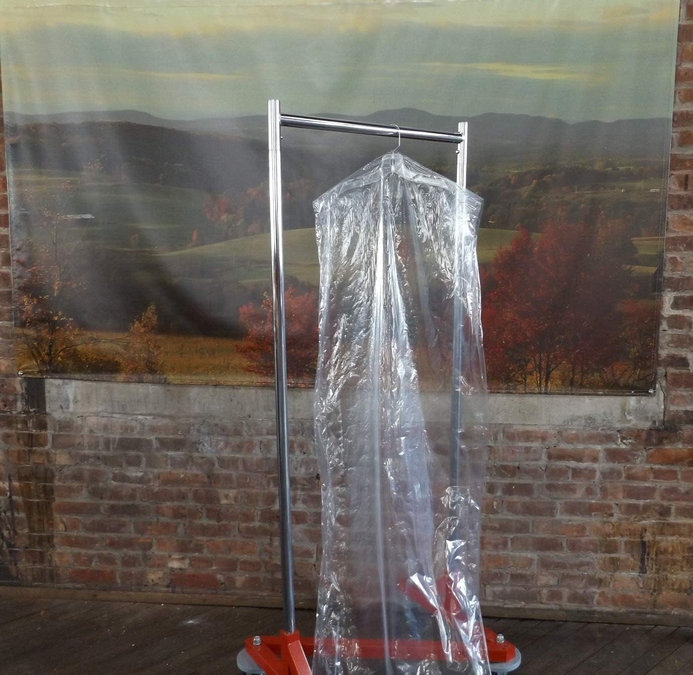 NTP372, Perforated Plastic Garment Bags On A Roll, Opening At Top, 72"H -Clear (Roll of 350)