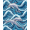 Blue, Pattern 3, variant on ODIKA 2x3 Machine Washable Non-Slip Area Rug, Sea Mosaic Art with Coral Reef and Seashell Motifs High Traffic Rug, Teal, 702585
