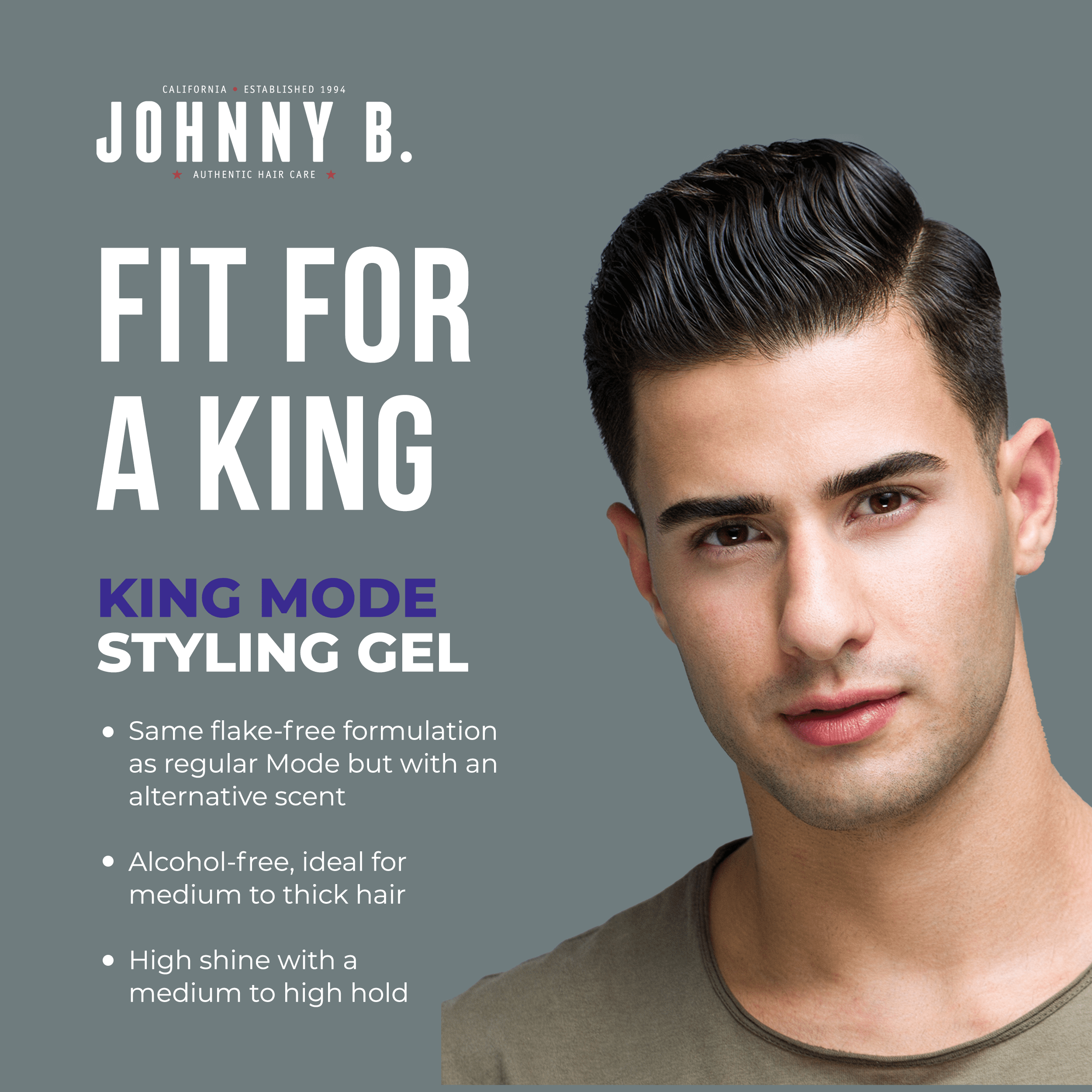 Johnny B King Mode Hair Styling Gel 12 oz. 