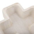 thumbnail image 3 of CRAFTHROU Bol de Service pour Salade en Bois en Forme Croisée Blanc 1Pcs Réunions de Famille Décontractées, 3 of 6