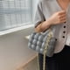thumbnail image 5 of Bolso pequeño tejido de moda popular, bolso cuadrado pequeño simpleGris, 5 of 5