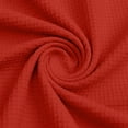 thumbnail image 4 of Inverlee Waffle Knit Short Sleeve Hoodies for Women Oversized Drop Shoulder Pullovers Pockets Solid Loose Casual Hooded Tops Red S-XXL, 4 of 9