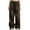 Brown 01001, variant on Leopard Jeans for Women Y2k Hip Hop Wide Leg Denim Pants Full Length High Waisted Belted Baggy Trousers Streetwear
