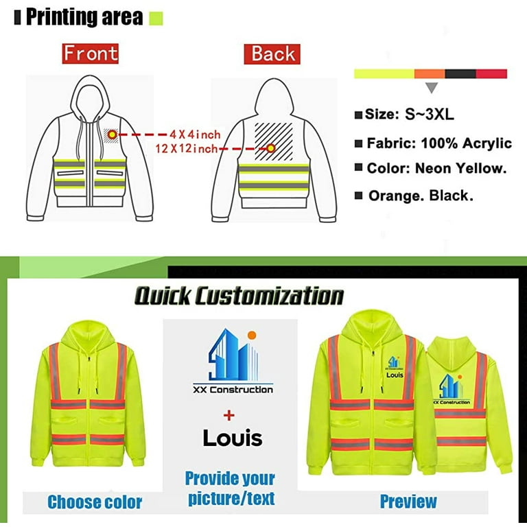 High visibility store hoodie walmart