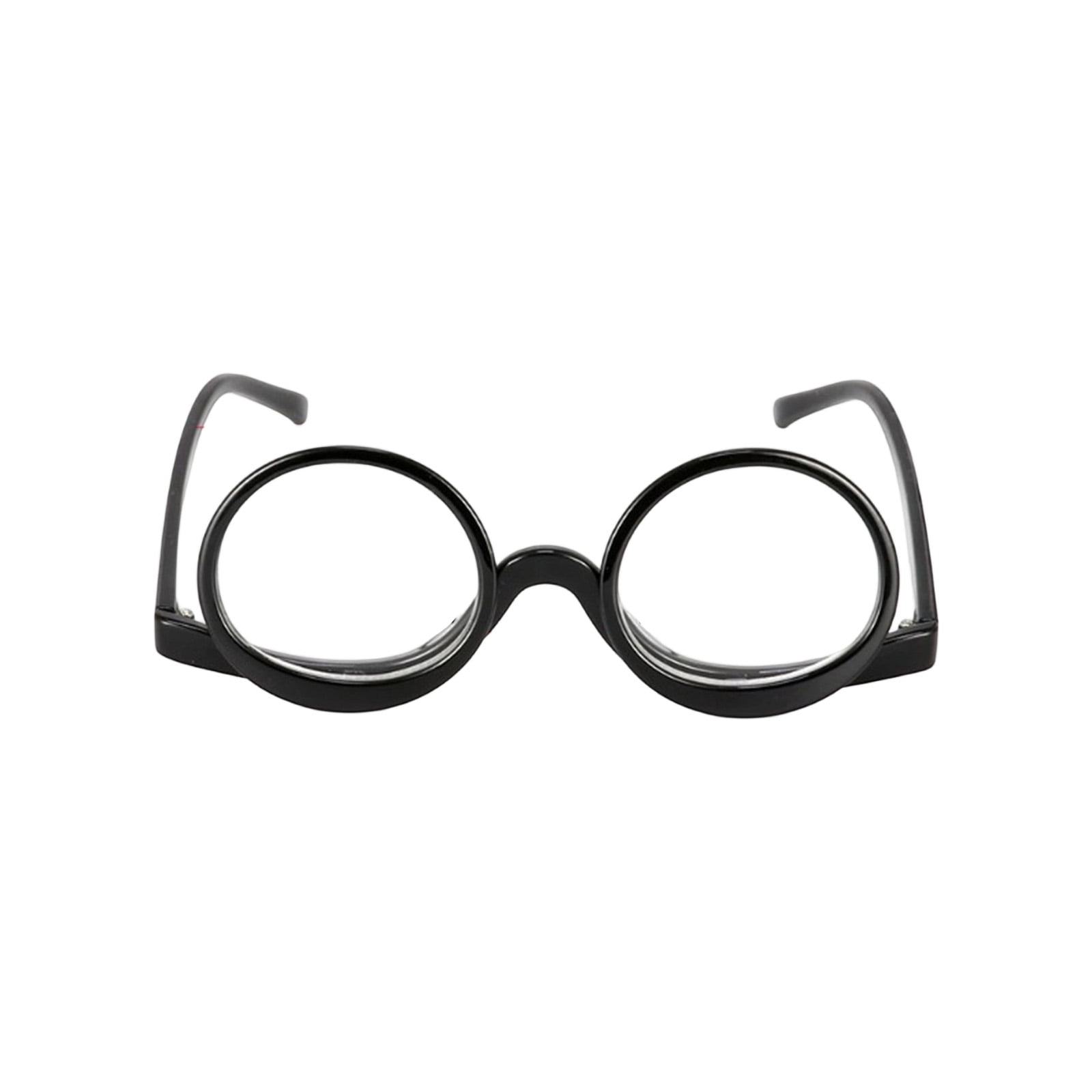 Flip Up Double Lens Makeup Reading Glasses, Rotatable Folding Magnifying Eyeglasses For Daily Makeup Reading Use