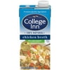 College Inn 40% Less Sodium Chicken Broth, 32 oz Carton, Ready to Serve, Shelf Stable/Ambient