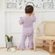 thumbnail image 4 of Conjunto de ropa Fernvia para bebés y niñas pequeñas, punto con volantes, 0-5T, morado, 4 of 7