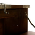 thumbnail image 3 of Oriental Furniture 20 Gallon Korean Bandaji Antique Style Blanket Storage Chest, Brown, 3 of 5