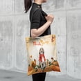 thumbnail image 4 of Happy Thanksgiving Afghan Hound with Turkey Pumpkins Autumn Vibes All Over Print 3D Canvas Tote Bag Dog Lover Reusable Handbag - 12018, 4 of 5