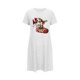 thumbnail image 5 of Camisón corto de talla grande para mujer, camisón de manga corta con estampado de pecho a la moda, camisón para mujer, 5 of 5