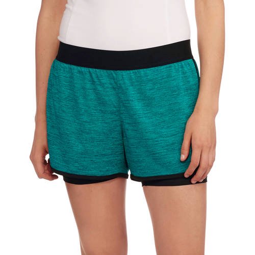Danskin Now Women's Active 2fer Knit Running Shorts