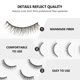 thumbnail image 2 of 5 Pairs Natural Look 3D Fake Lashes Reusable Manmade Fiber Makeup Eyelashes, 2 of 3