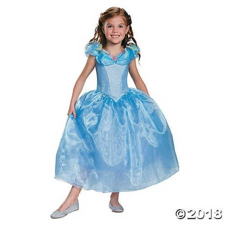 Girl's Deluxe Cinderella Movie Costume - Large