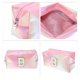 thumbnail image 3 of 1 Pc Bolsa Cosmética de Letras B para Mujeres, Duradera, para Vacaciones y Actividades al Aire Libre, de Cuero PU Rosa, 3 of 3