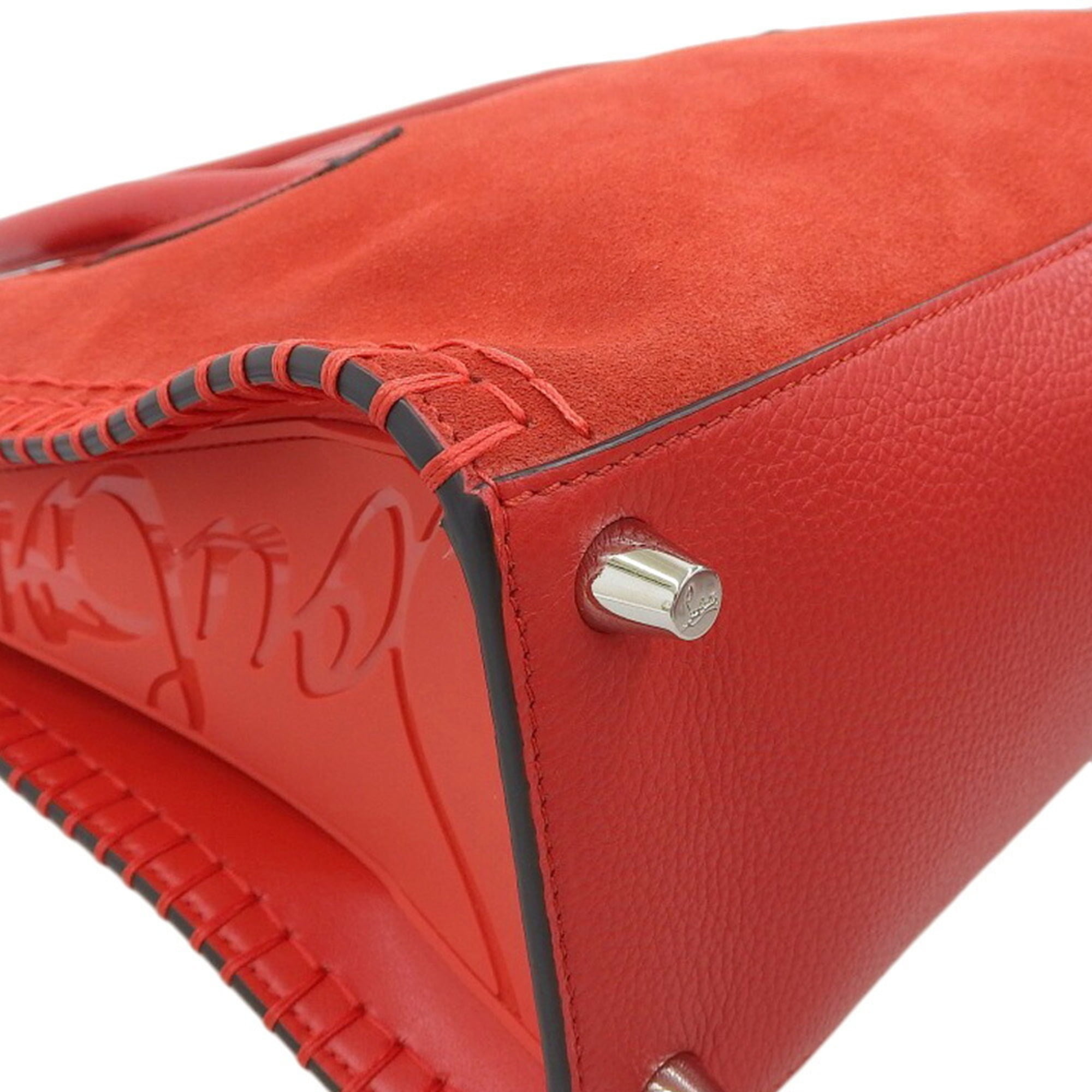 Authenticated Used Christian Louboutin Paloma medium 2WAY bag logo