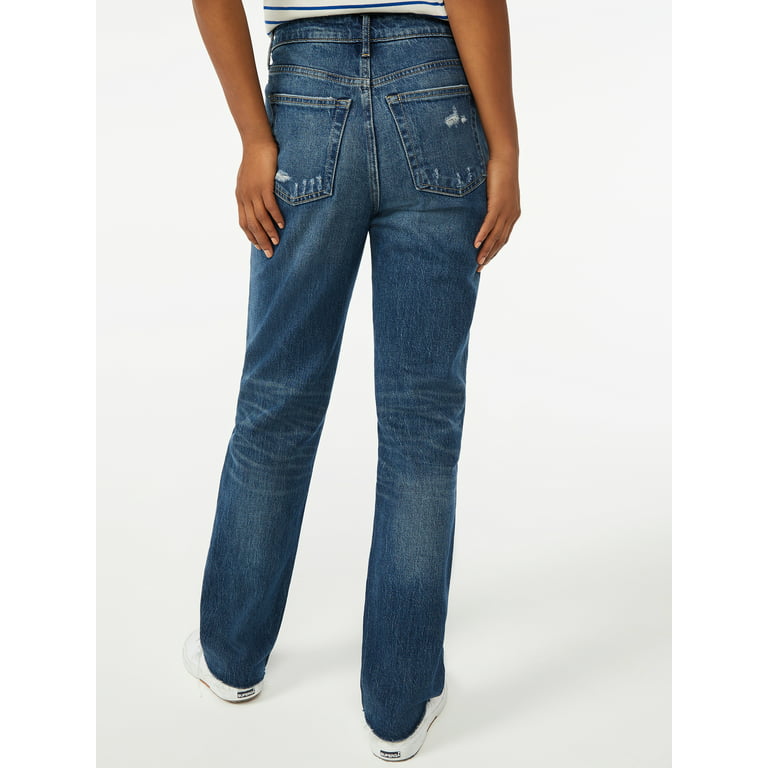 Free Assembly Women's Super High Rise Straight Jeans 