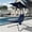 Blue, variant on Memoryfield Hanging Chaise Lounge Swing Chair with Canopy, Curved Steel Hammock Lounger for Patio, Pool, Garden, Green
