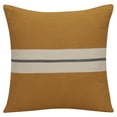 thumbnail image 2 of Ox Bay Xander 20" x 20" Yellow Striped Cotton Adult Decorative Throw Pillow Cover, 2 of 9