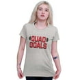 thumbnail image 3 of Quad Goals Weightlifting Barbell Womens Slim Fit Graphic Tee Brisco Brands X, 3 of 5