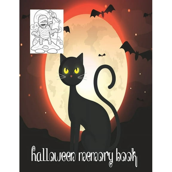 Halloween Memory Book: Cute Halloween Coloring Memorable Book (Paperback)