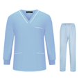 thumbnail image 4 of Nursing Scrubs V Neck Scrub Top and Pants for Veterinary SPA Operating Room XXL, 4 of 8