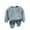 Light Blue, variant on Atogsazn Children's Boys Girls Winter Clothes Outfits Kids Knitted Cotton Long Sleeve Pullover Tops and Pants Set Gray 6-7 Years