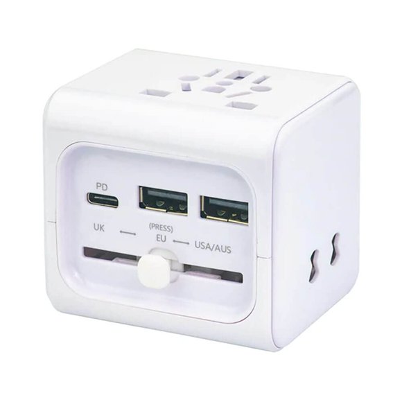 Adaptador de corriente QVS PA-C5 Priumum World Travel con USB-C y USB