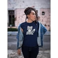 thumbnail image 2 of Sitting Gray Raccoon Shaped T-Shirt Women -Image by Shutterstock, Female Medium, 2 of 4
