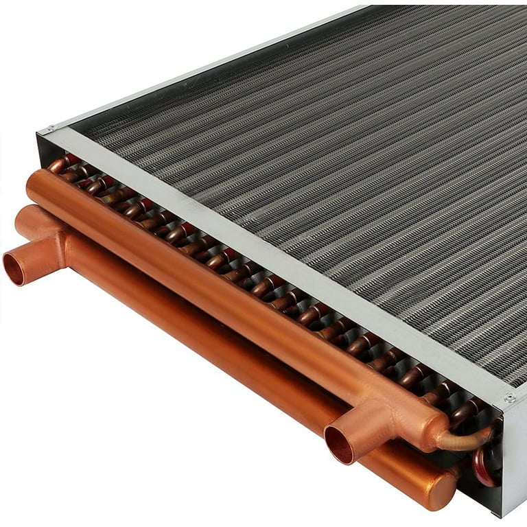 20 x 20 Water to Air Heat Exchanger with 1 Copper Ports Perfectly with  Outdoor Furnace Ideal for Residential HVAC System - Walmart.com